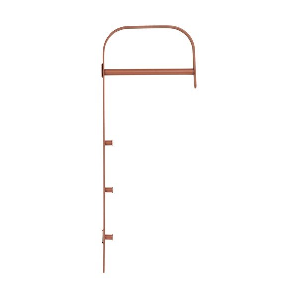 Konjak smeđi metalni zidni stalak za odjeću 30x80x3 cm Gresto – House Nordic-image-3