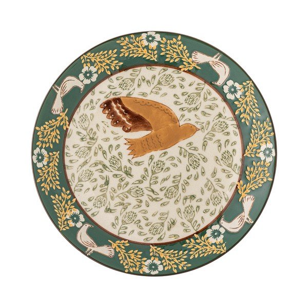 Zeleni desertni tanjur od kamenine ø 16 cm Hezha – Bloomingville