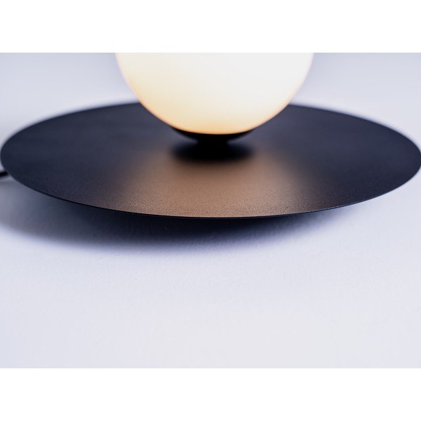 Crna stolna lampa sa staklenim sjenilom (visina 17 cm) Skiva Ball – CustomForm-image-3