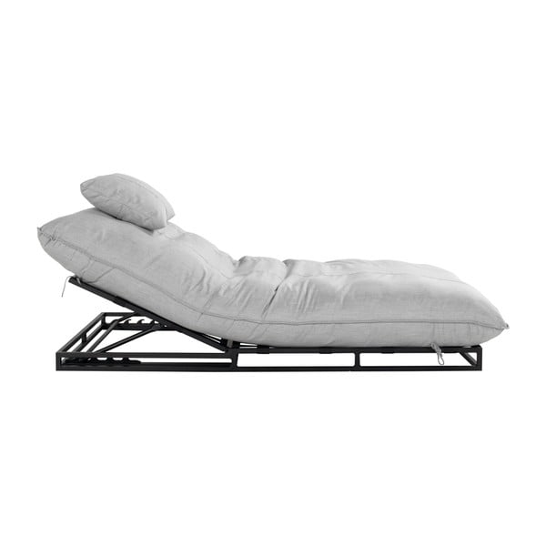 Crna vrtna ležaljka s bež jastucima Hartman Exclusive-image-3