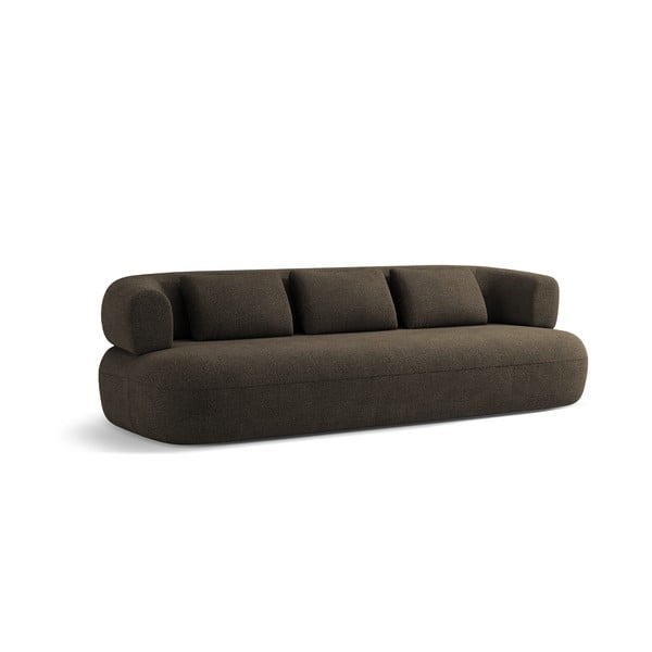 Smeđa sofa od bouclé tkanine 226 cm Jenny – Micadoni Home-image-2