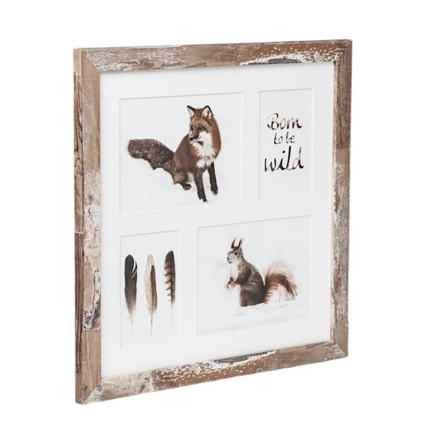 Smeđi okvir za 4 fotografija Styler Bergen, 39 x 39 cm