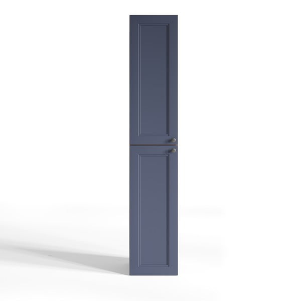 Tamno plavi/u prirodnoj boji visoki/zidni kupaonski ormarić 30x160 cm Venezia – STOLKAR
