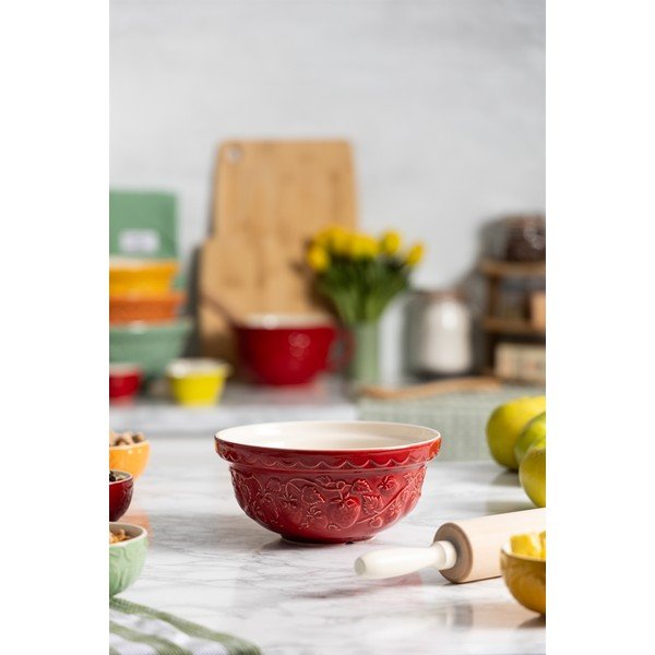 Crvena zdjela od kamenine ø 21 cm Fruits Strawberry – Mason Cash-image-1
