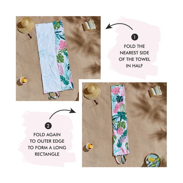 Ručnik za plažu 150x75 cm Tropical Palm - Catherine Lansfield-image-2