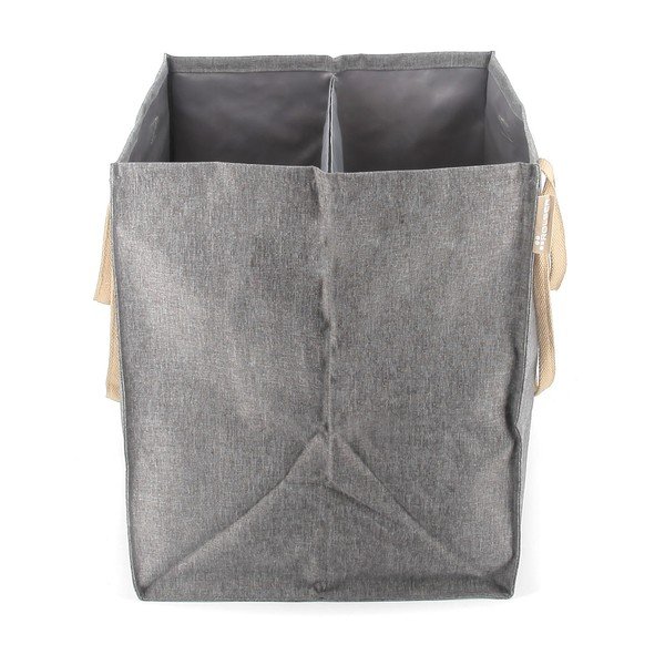 Siva tekstilna košara za rublje 71 l Laundry Hub Tweed duplo – Rolser-image-3
