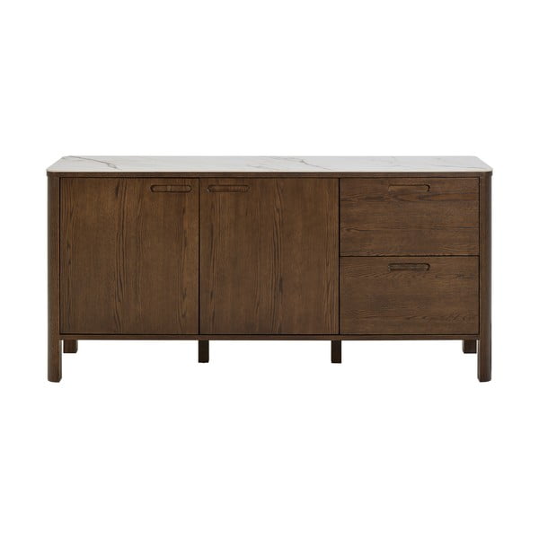 Smeđa komoda u dekoru hrasta 160x75x40 cm Southampton – Actona