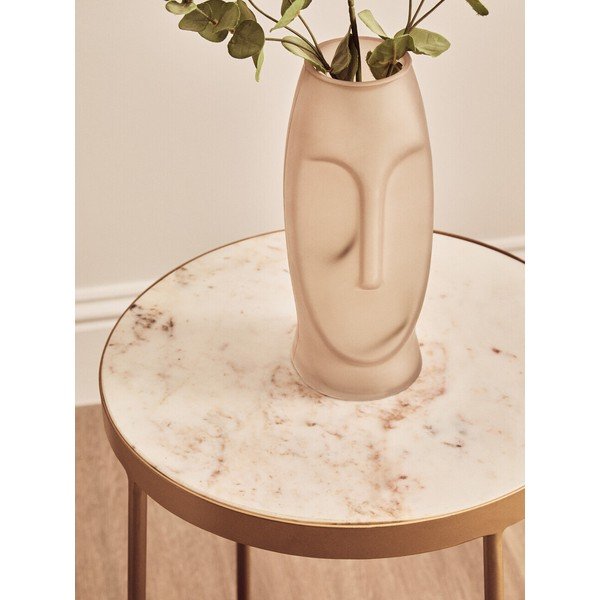 Okrugao pomoćni stol s mramornom pločom ø 36 cm Shalimar – Premier Housewares-image-3