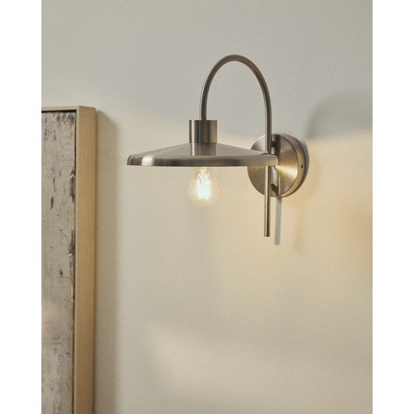 Zidna lampa u srebrnoj boji ø 27 cm Nuvira – Kave Home-image-1