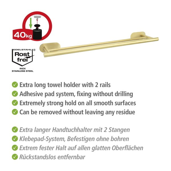 Držač ručnika od nehrđajućeg čelika Orea Gold - Wenko-image-4