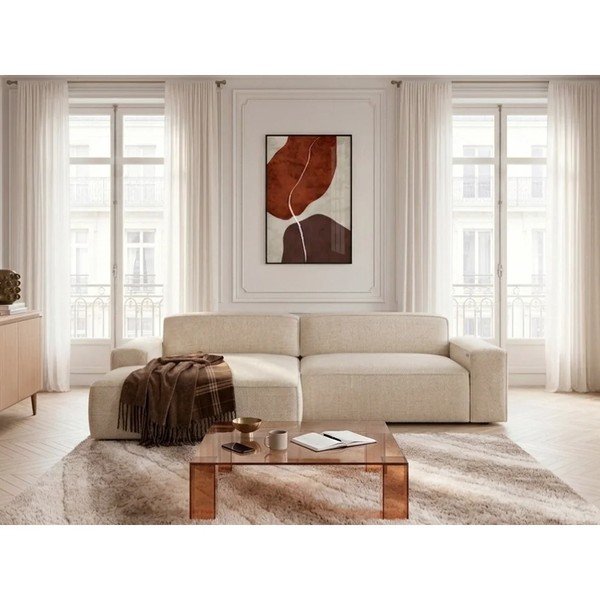 Bež sklopiva/s električnim podešavanjem sjedala kutna garnitura (s lijevim kutom) Abel – Bobochic Paris-image-3