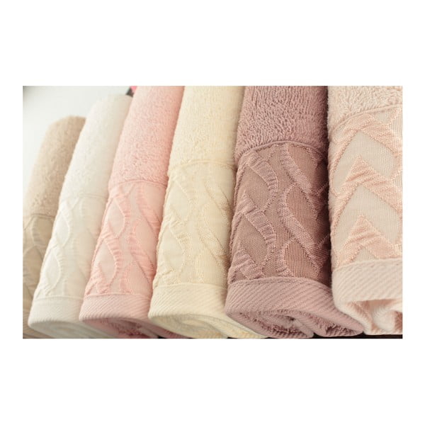 Set od 6 Kalp pamučnih ručnika, 30 x 50 cm-image-1