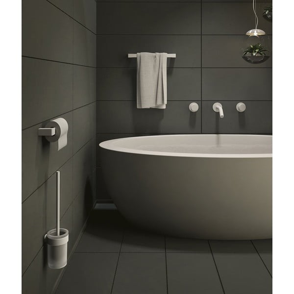 Bijela staklena zidna WC četka Gedy Pirenei – Sapho-image-1