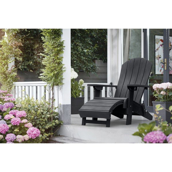 Tamno siva vrtna stolica Keter Adirondack-image-1