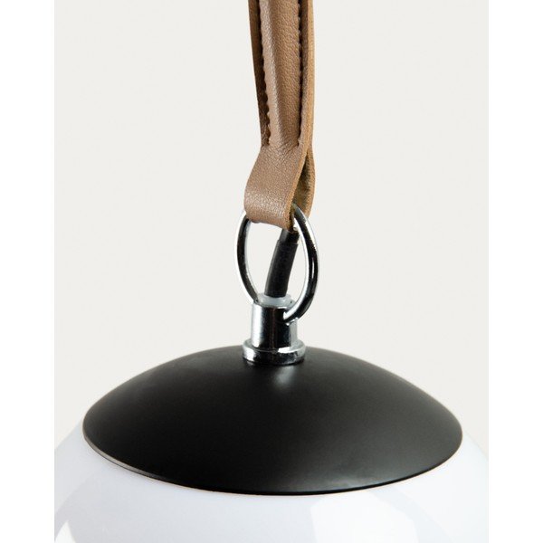 Crna metalna stolna lampa s plastičnim sjenilom (visina 60 cm) Monteiro – Kave Home-image-4