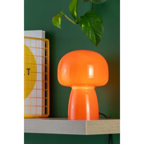 Narančasta staklena stolna lampa (visina 20 cm) Fervor – Leitmotiv-image-1