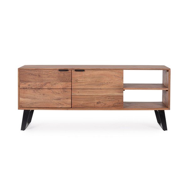 TV komoda od masivnog bagrema u prirodnoj boji 145x60x40 cm Isar – Bizzotto