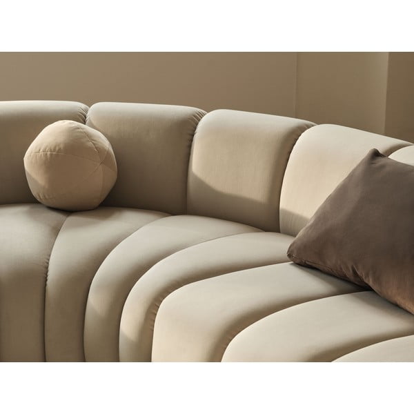 Zelena baršunasti kutna garnitura Lupine – Micadoni -image-4