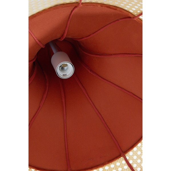 Narančasta viseća svjetiljka s tekstilnim sjenilom ø 50 cm Mizia – Light & Living-image-1