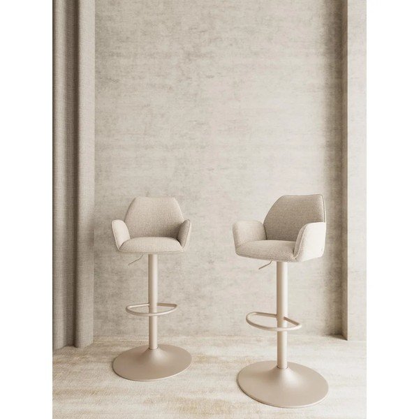 Bež podstavljena barska stolica (visine sjedala 64 cm) Glenda – Actona-image-1