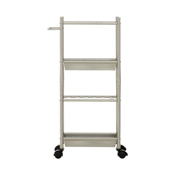 Metalna kolica za posluživanje na kotačima 16x40 cm Dara – Premier Housewares-image-4