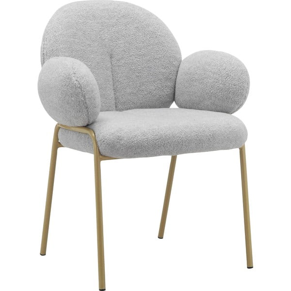 Svijetlo sive podstavljene blagovaonske stolice u setu s naslonima za ruke 2 kom Iwama – Støraa