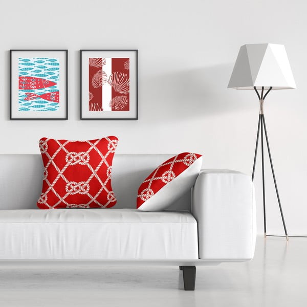 Jastuk Red Rope, 43 x 43 cm-image-1