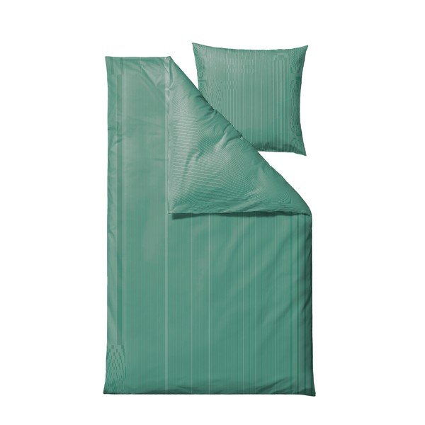 Zelena pamučna posteljina za krevet za jednu osobu/za produženi krevet 140x220 cm Cheerful – Södahl
