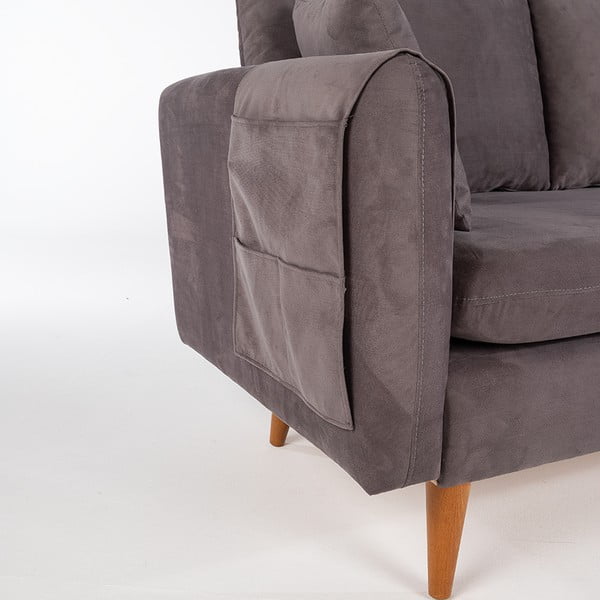 Tamno siva sofa 215 cm Sofia – Balcab Home-image-1