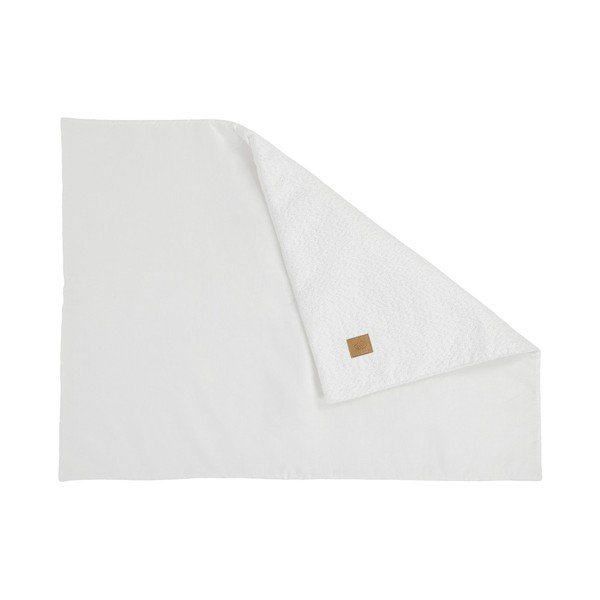 Bijela deka za bebe od boucle tkanine 100x77 cm – Meowbaby-image-1