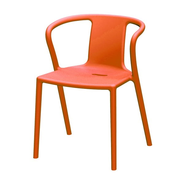 Narančasta stolica za blagovanje s Magis Air naslonima za ruke