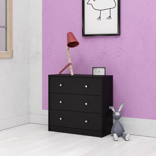 Crna komoda Tvilum May, 72 x 68 cm-image-1