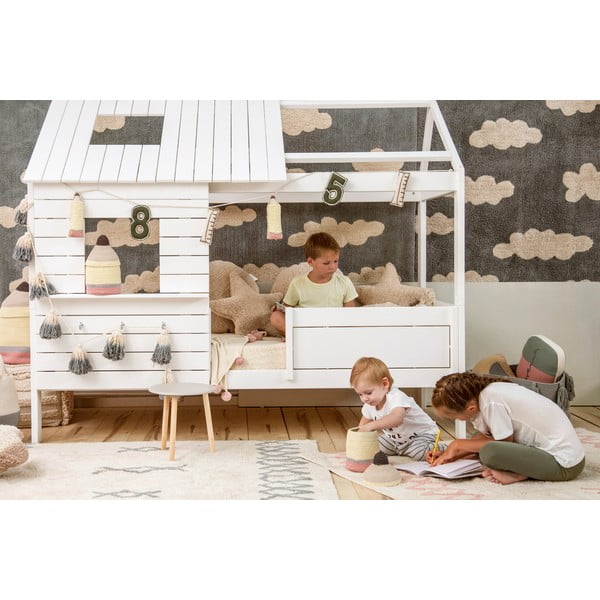 Plavi/krem periv/ručno rađen pamučan tepih 120x160 cm Atlas Natural – Lorena Canals-image-1