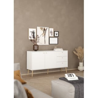 Bijela niska komoda 149x82 cm Bodo – Tvilum