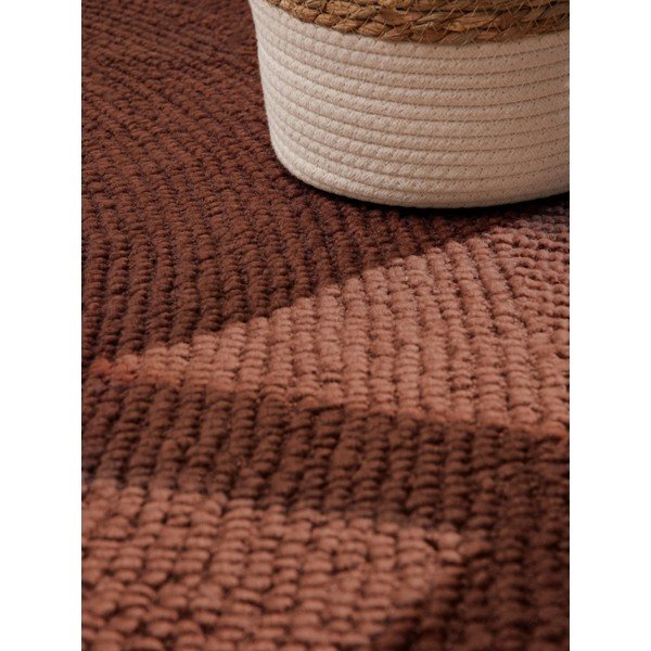 Ciglasti ručno rađen vunen tepih 160x230 cm Calmio – Hanse Home-image-4