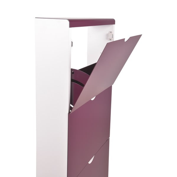 Ljubičasti metalni preklopni ormarić za cipele 51x138x16 cm – Household Pleasure-image-2