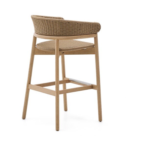 Vrtna barska stolica od masivnog drveta u prirodnoj boji Arinella – Kave Home-image-4