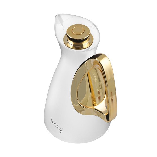 Bijela/u zlatnoj boji termosica 1 l Alessia – Vialli Design-image-2