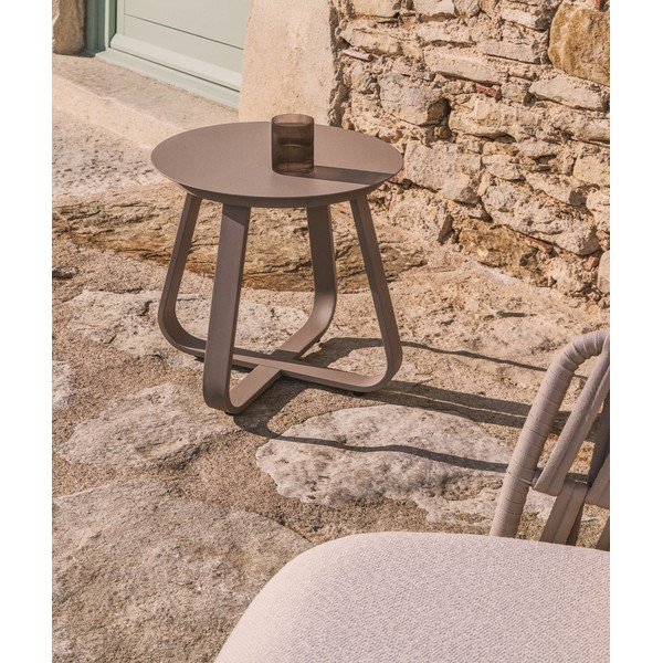 Metalni okrugao vrtni stolić ø 48 cm Tamaris – Kave Home-image-3