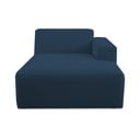 Tamno plava modularna sjedeća garnitura od bouclé tkanine (s desnim kutom) Roxy – Scandic