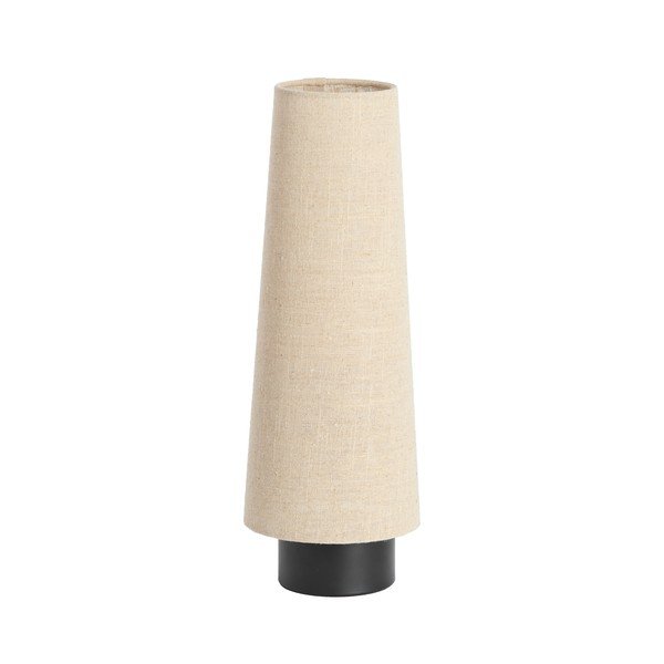 Bež metalna stolna lampa s tekstilnim sjenilom (visina 42 cm) Howie – Light & Living