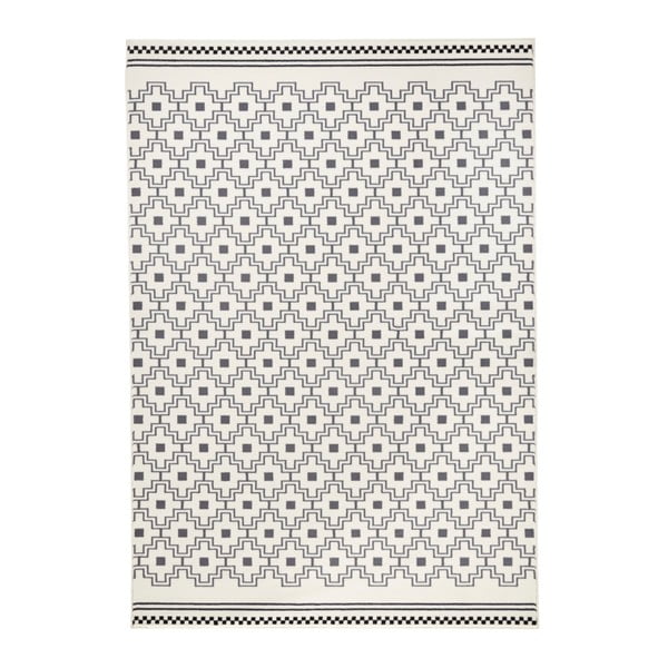 Crno bijeli tepih Zala Living Cubic, 200 x 290 cm