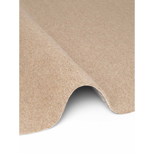 Ručno rađen vunen okrugao tepih u prirodnoj boji ø 160 cm Puristic Knots – Elle Decoration-image-4