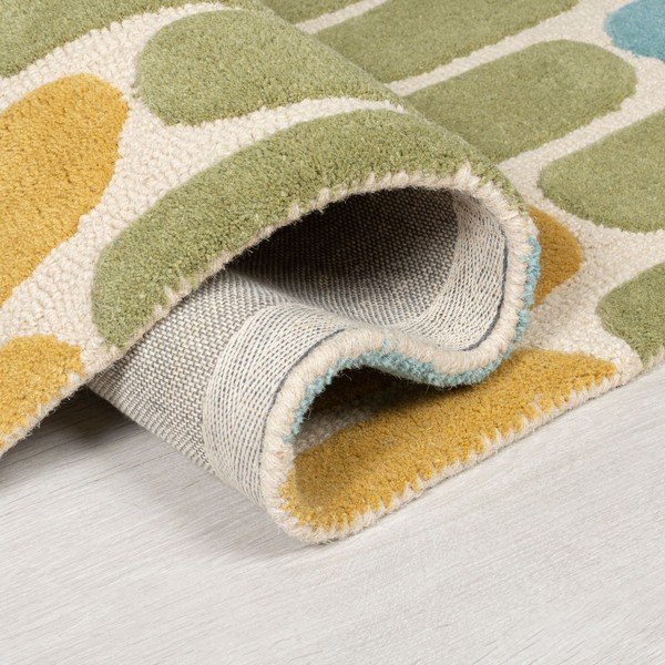 Žuto-zeleni vuneni tepih Flair Rugs Fossil, 160 x 230 cm-image-1