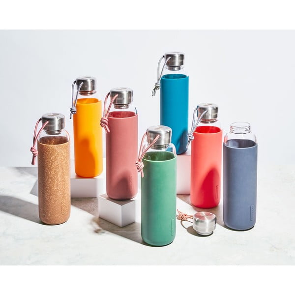 Voda staklena boca s bež silikon pakiranje crna + blum g-boca, 600 ml-image-3