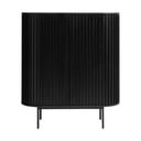 Crni ormarić u dekoru hrasta 125x110 cm Siena – Unique Furniture