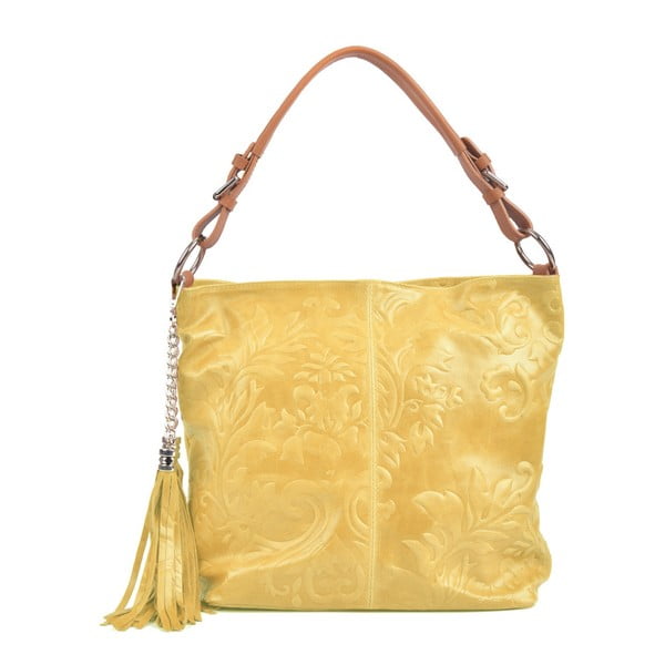 Žuta kožna torbica Isabella Rhea Valla