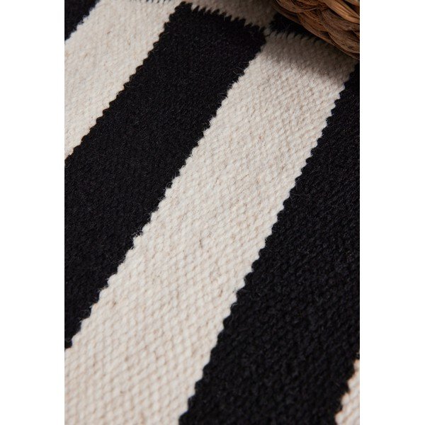 Crno-bijeli obostrani/ručno rađen vuneni tepih 80x150 cm Donna – Hanse Home-image-4