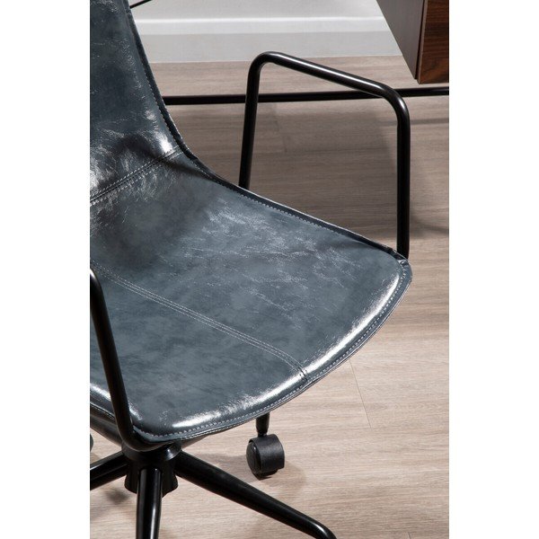 Tamno siva uredska stolica od umjetne kože Branson – Premier Housewares-image-4