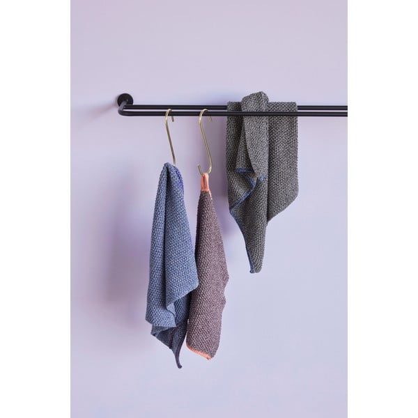 Plavi pamučni ručnik Hübsch Rosa, 40 x 60 cm-image-1